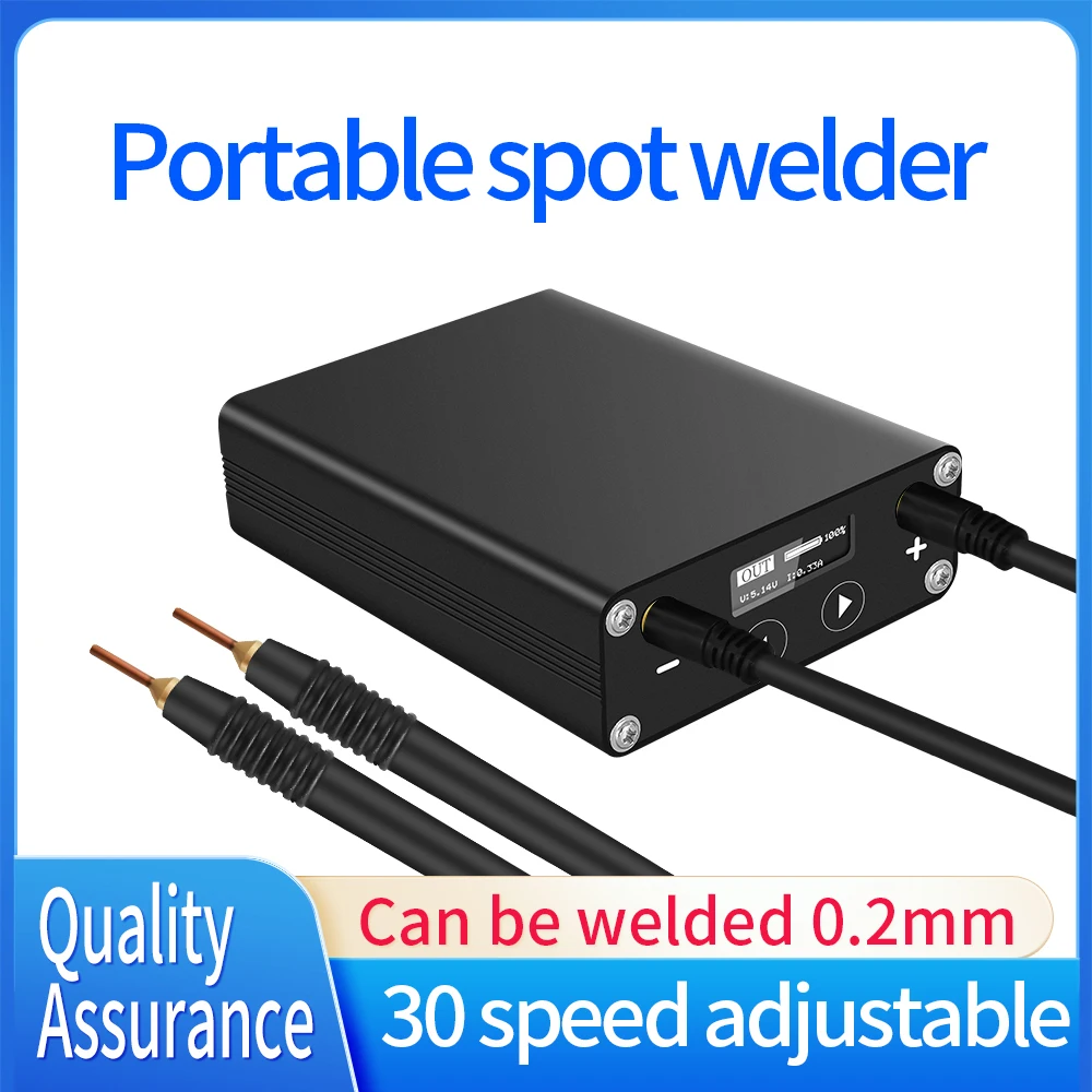 OLED Screen Handheld Mini Spot Welder, Multi-function DIY Portable Spot Welder for 18650 Spot Welding Battery