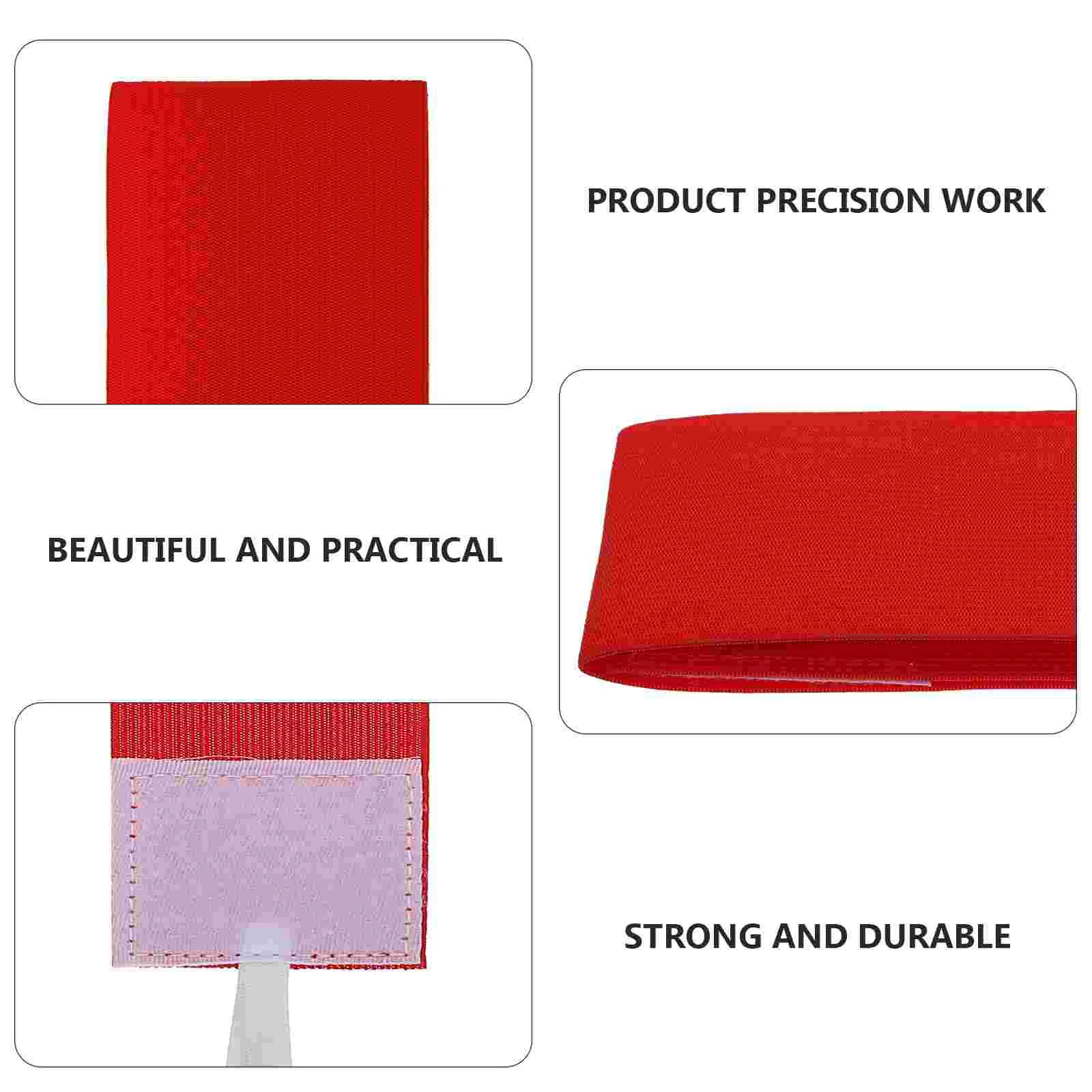 4 Pcs Adult Captain Armband Elastic Bright Armbands for Captains Sports Nylon Captain's Portable