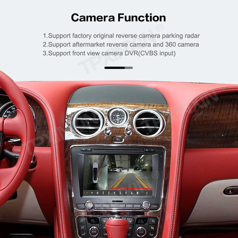 Wireless CarPlay Android Auto Decoder For Bentley Flying Spur Mulsanne Continental Bentayga 2011~2019 Mirror Link Camera