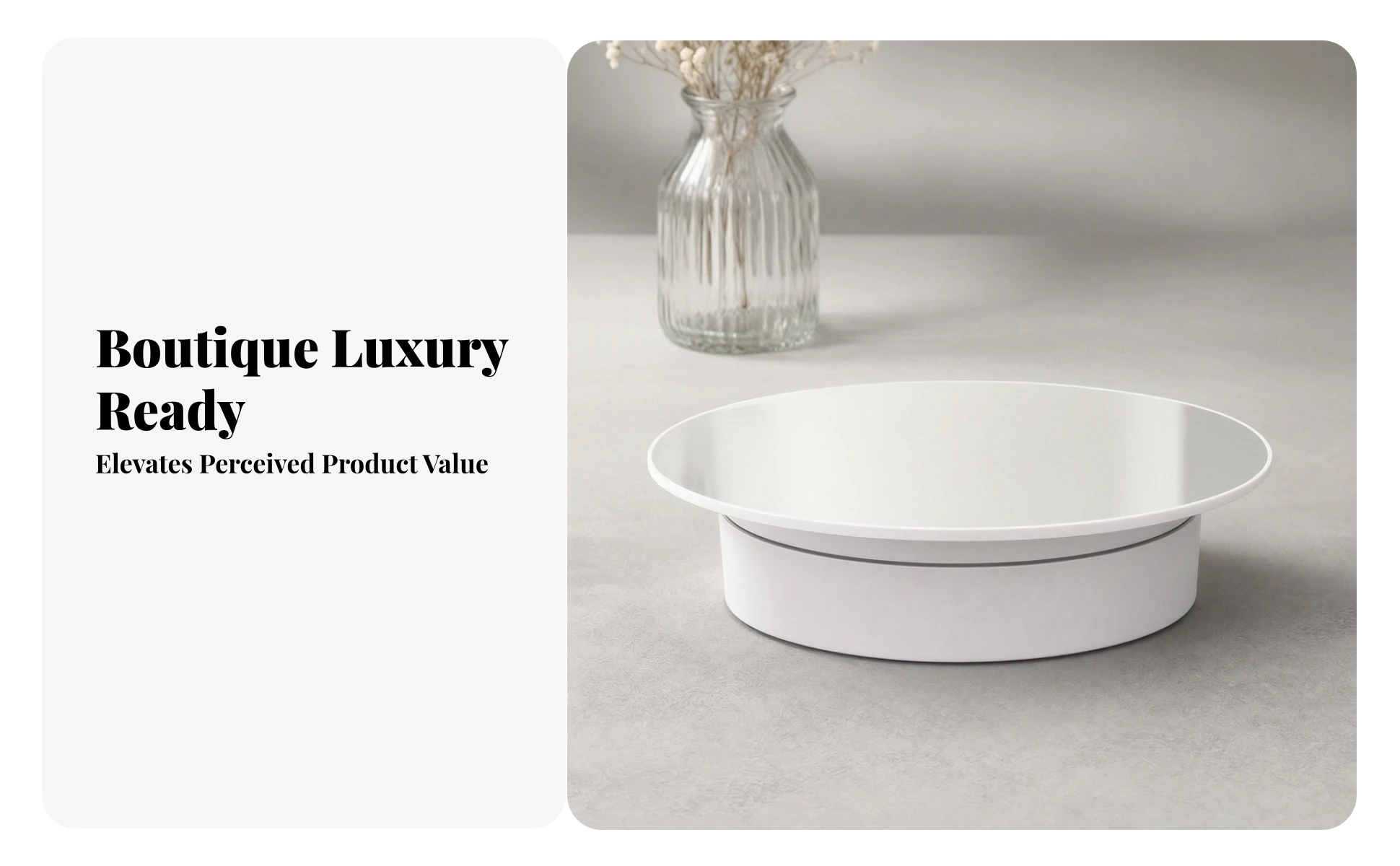 Electric Turntable with Mirror Top Adjustable Speed Turntable with Mirror Top Motorized Rotating Display Stand Silent Electric Turntable with Mirror Top Adjustable Speed Turntable with Mirror Top Motorized Rotating Display Stand Silent
