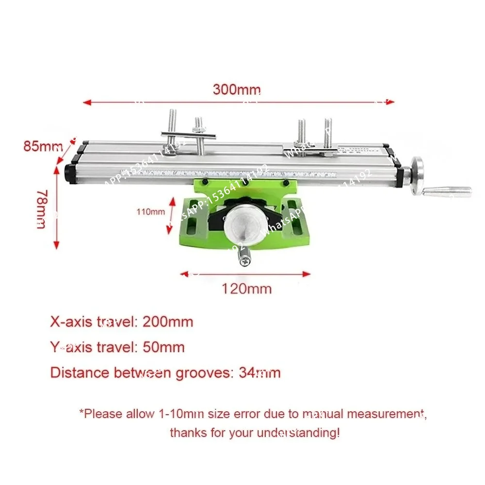 1PC Miniature Milling Machine Bench Drill Vise Fixture Worktable X Y-axis Adjustment Coordinate Table router table