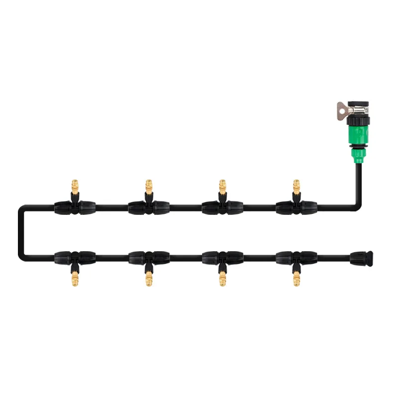 

Atomizing nozzle cooling and dust removal sprayer enclosure spray watering flower gardening greenhouse irrigation microsystem