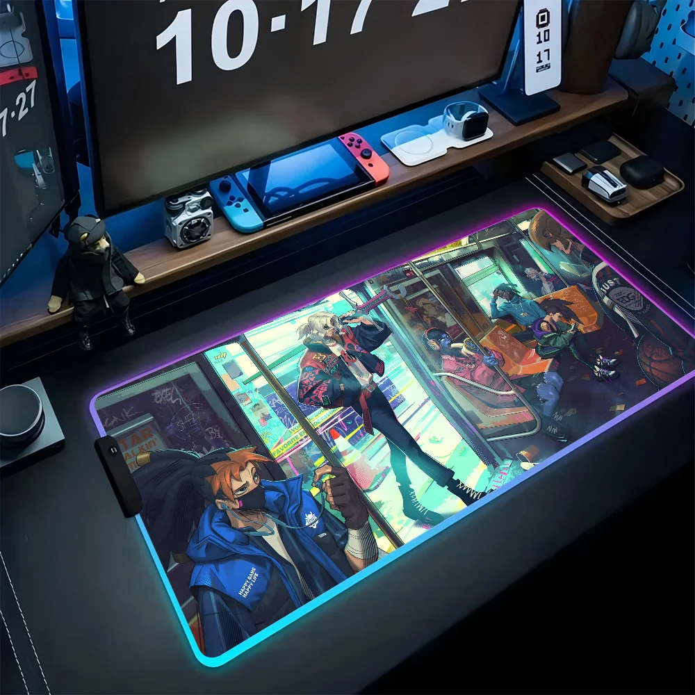 game L-League of Legends  Mousepad XXL RGB Gaming Mouse Pads HD Black Gamer Accessories Large LED