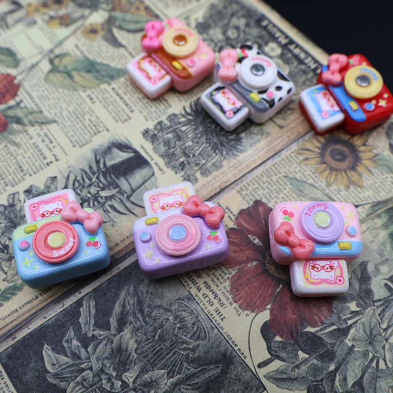 Cute Office Workstation Decoration Cat Meow Camera Magnets Bowknot Accessories Cute Strong Magnetic DIY Gift Message Post Rompt