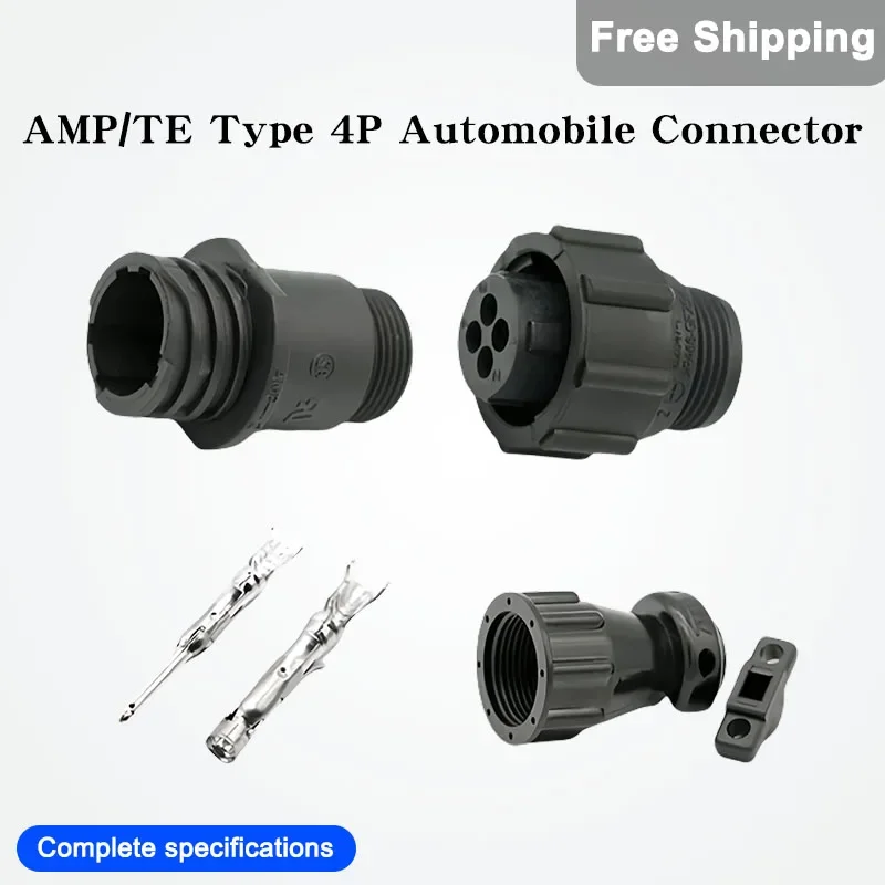 

5/10/100 PCS 4Pin AMP/TE Type 182919-1 206153-1 182647-1 Male And Female Plug Socket Connector For Automobile Waterproof Sensor