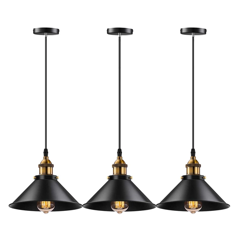 Vintage Pendant Light Loft Retro Chandelier Pendant Lamp E27 Base Industrial Hanging Light Edison Home Lighting for Living Room