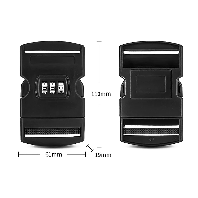 2 Inches Travel Luggage Suitcase Secure Lock Webbing Buckle Lock Trolley Case Strap Lock 2-inch Strap Buckle