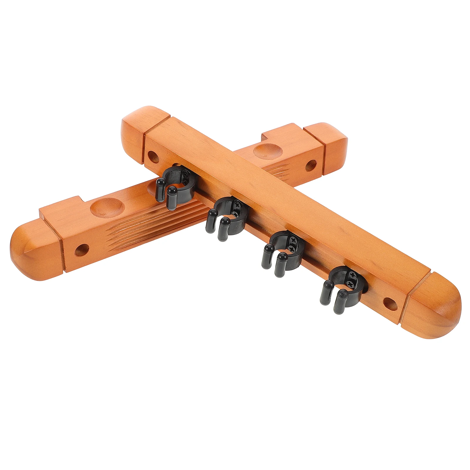 

2pcs Pool Cue Accessories Mount Wood Billiard Stick Holder Storage Solution For Cue Accessories Pool Stick