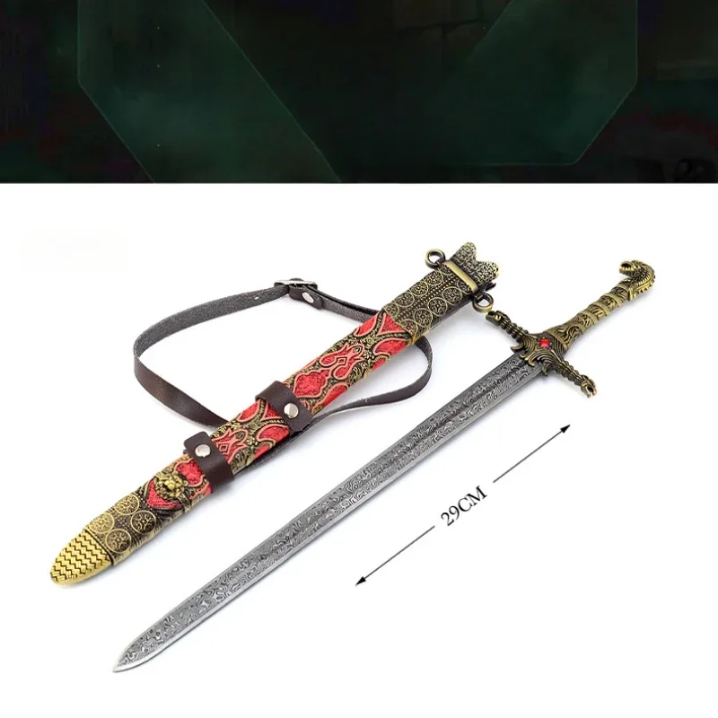 30cm jogo de energia oathkeeper cavaleiro medieval espadas série de tv americana periferia toda arma de metal katana brinquedo de ornamento colecionável