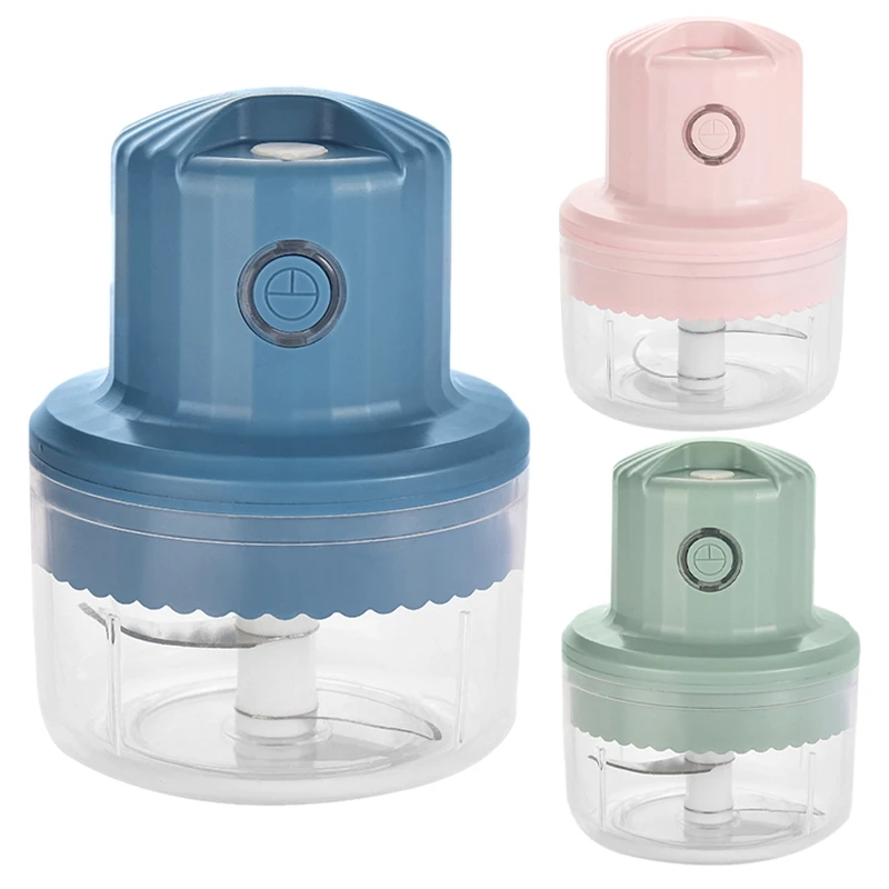 Electric Mini Food Garlic Chopper USB Portable Kitchen Meat Processor Waterproof,Tcut Fruits Onion Vegetable,100Ml