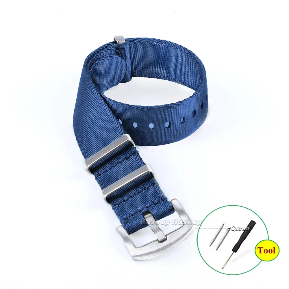 Hochwertiges Nylonarmband, 18 mm, 20 mm, 22 mm, geflochtenes Canvas-Uhrenarmband, für Herren und Damen, weiches Sport-Militärarmband-Zubehör