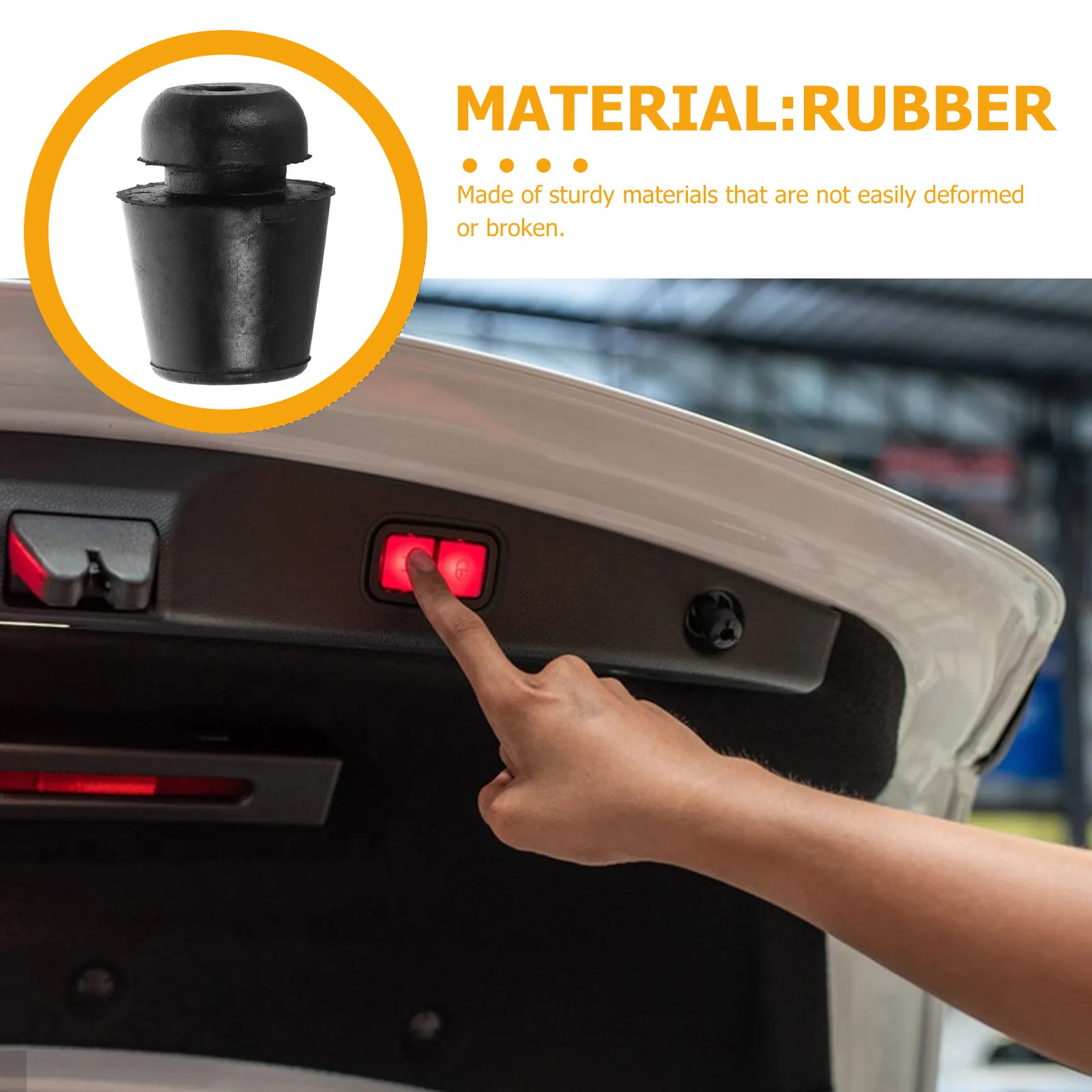30Pcs Universal Car Door Shock Absorber Rubber Buffer Pads for Front Rear Doors Vibration Dampening Noise Reduction Door Slam