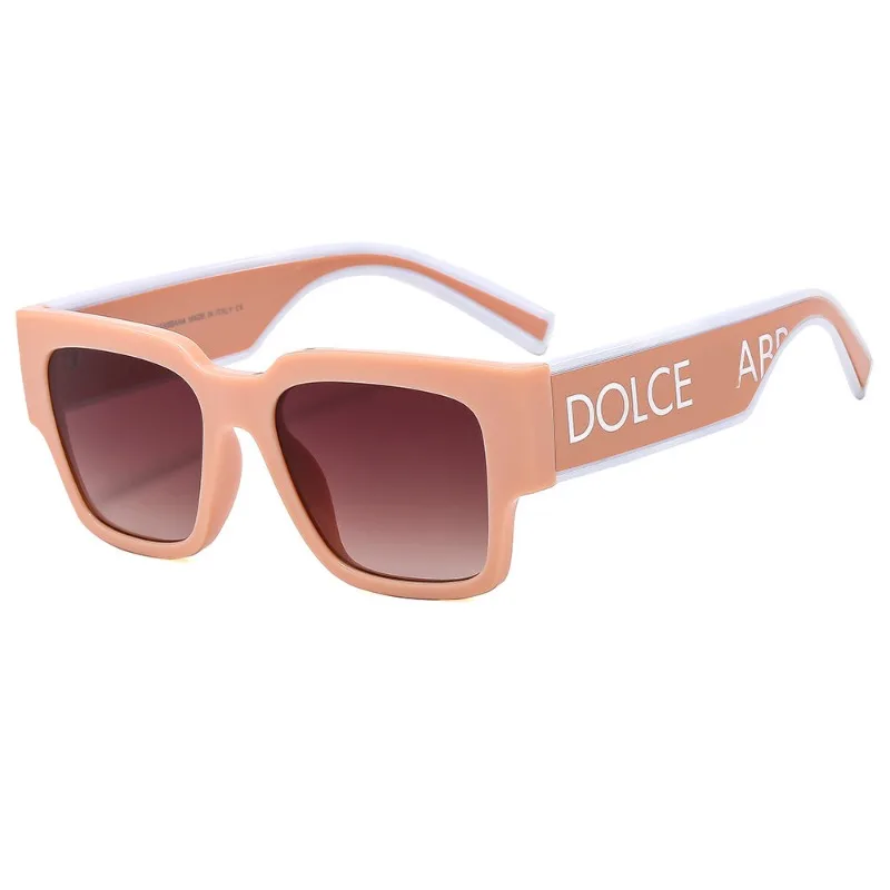 Letter D Fashion Sunglasses European and American Big Brand Thick Leg Sunglasses Popular Men's and Women's Versatile Glasses