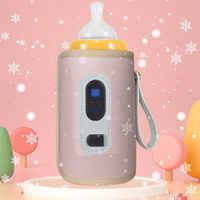 Baby Nursing USB Milk Water Warmer Constant Temperature Travel Heating Sleeve Milk Bottle Heater Digital Display