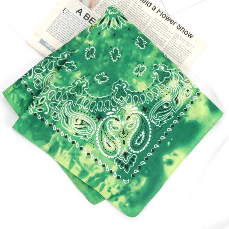 Modische Unisex-Bandana-Haarbänder für Erwachsene, Cowboy-Biker-Sport-Kopfbedeckung, Handgelenk-Haarwickel, einseitiger Kopfwickel, Schal, Paisley-Muster – Detail 13