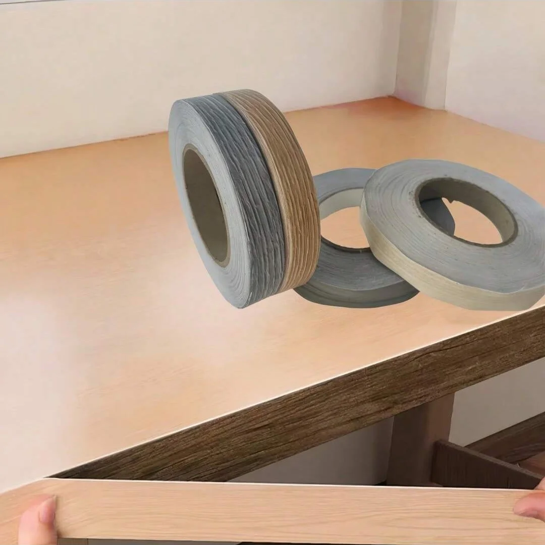 1PC 2cmx50m Thickened Self-adhesive Wood Grain design Cabinet Door Frame Edging Strip PVC Trim Strip Threshold Strip Ceiling Roo