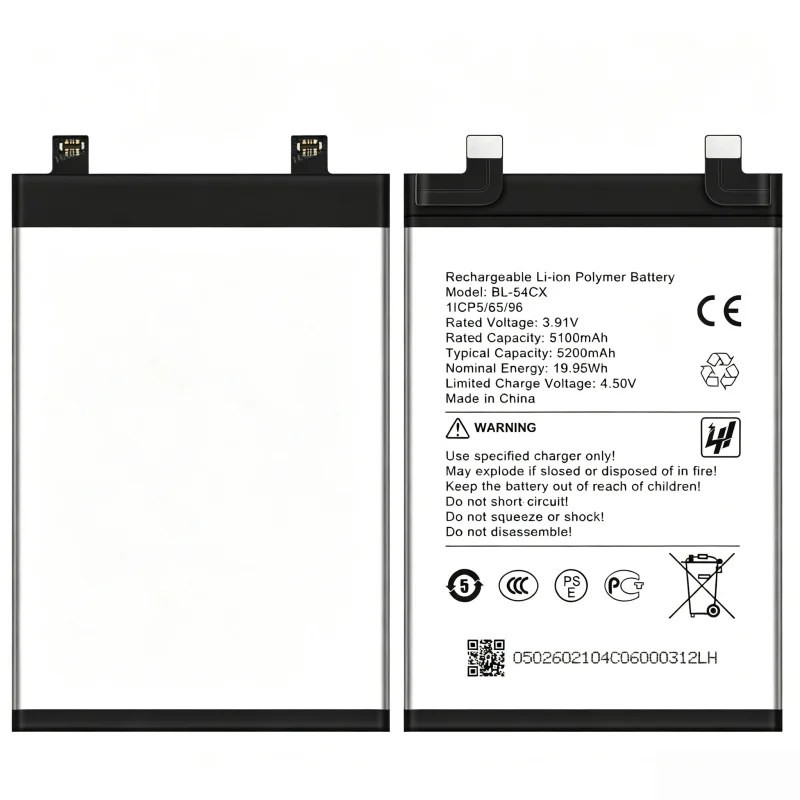 2026years BL‑54CX Phone Battery Replacement for Infinix Note 50 Pro 5200mAh Large Capacity Long Lasting Battery High‑Performance