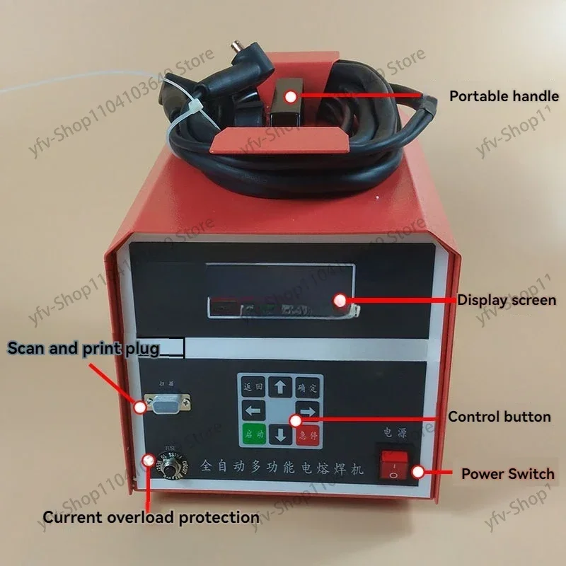 

Intelligent PE Tube Welding Machine Gas Pipeline Butt Welding Machine PE Pipe Electric Fusion Welding Machine 220-250V