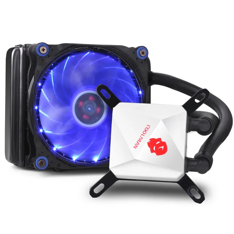 

Desktop host computer CPU water-cooled radiator, integrated water-cooled 120mm single-row cooling LED fan set