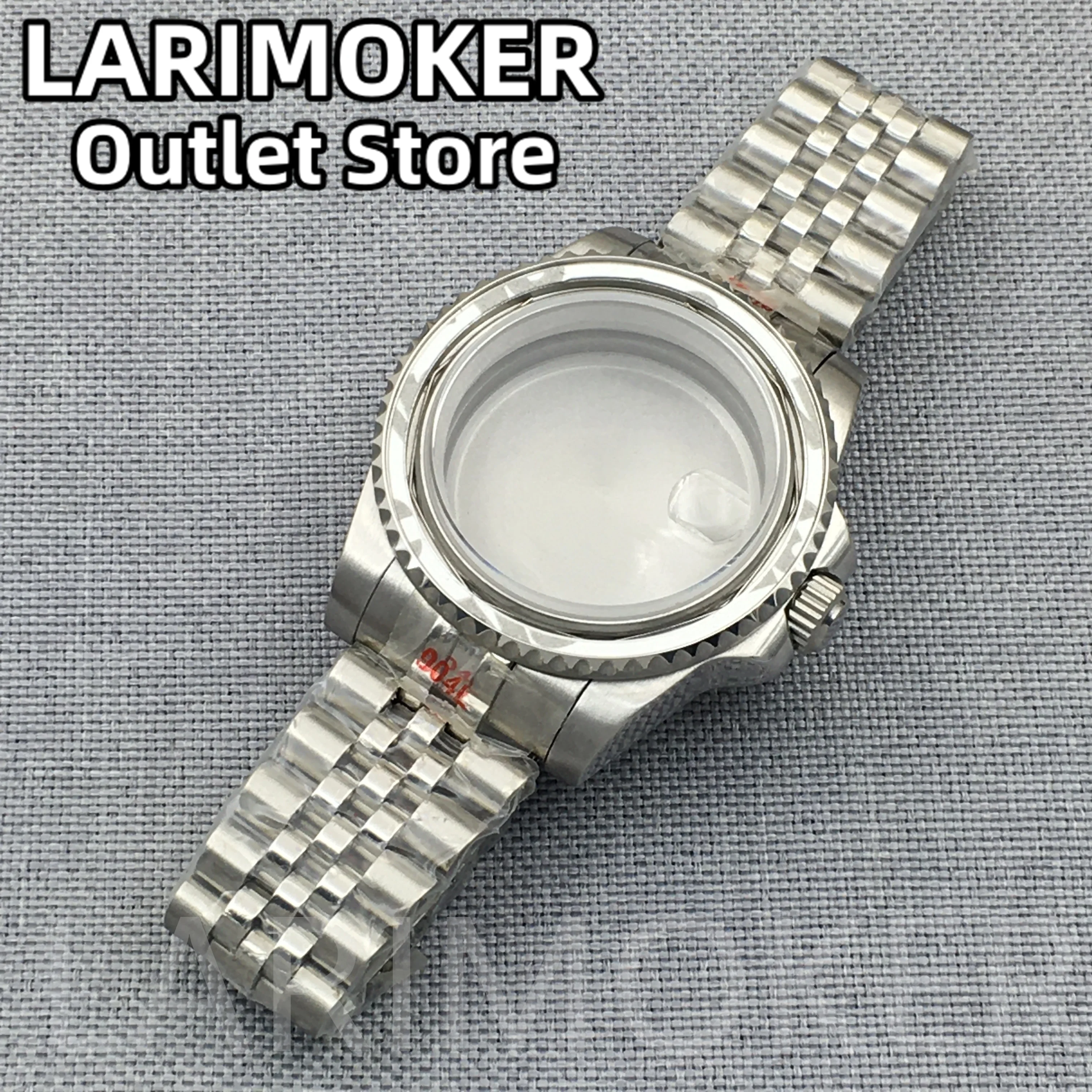 LARIMOKER 40mm stainless steel watch case unidirectional rotation fit NH35NH36 ETA2824 DG3804 Miyota 8215 PT5000 movement