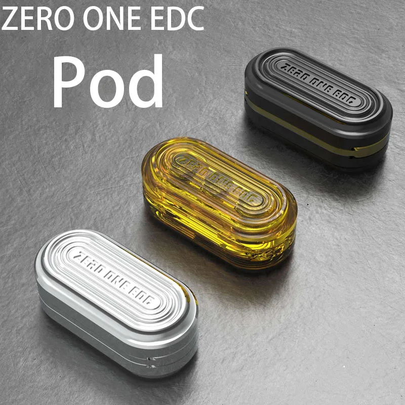 

ZERO ONE EDC O1 Mini Pod Push Slider Anti-disintegration Design Metal Magnetic Decompression Toys Fingertip Gyro