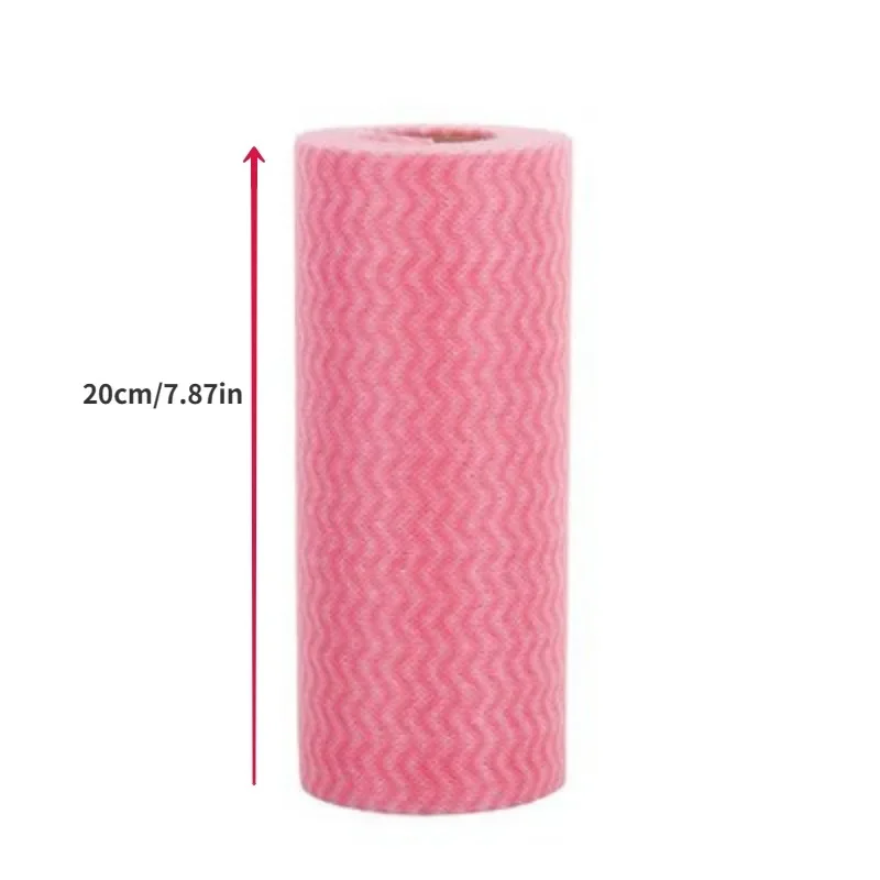 1/2 Roll Break Point Non-woven Kitchen Towels Cleaning Cloth 50pcs in 1 Roll Glasses Dish Wipe