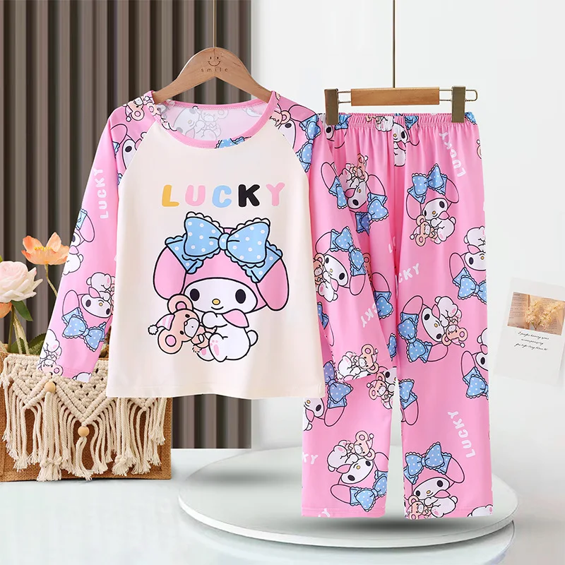 Sanrio Kinder pyjamas, Pyjamas, Heim kleidung, Eisse ide lose dünne lang ärmel ige Pyjamas Set Cartoon Hallo Kitty Kinder geschenk