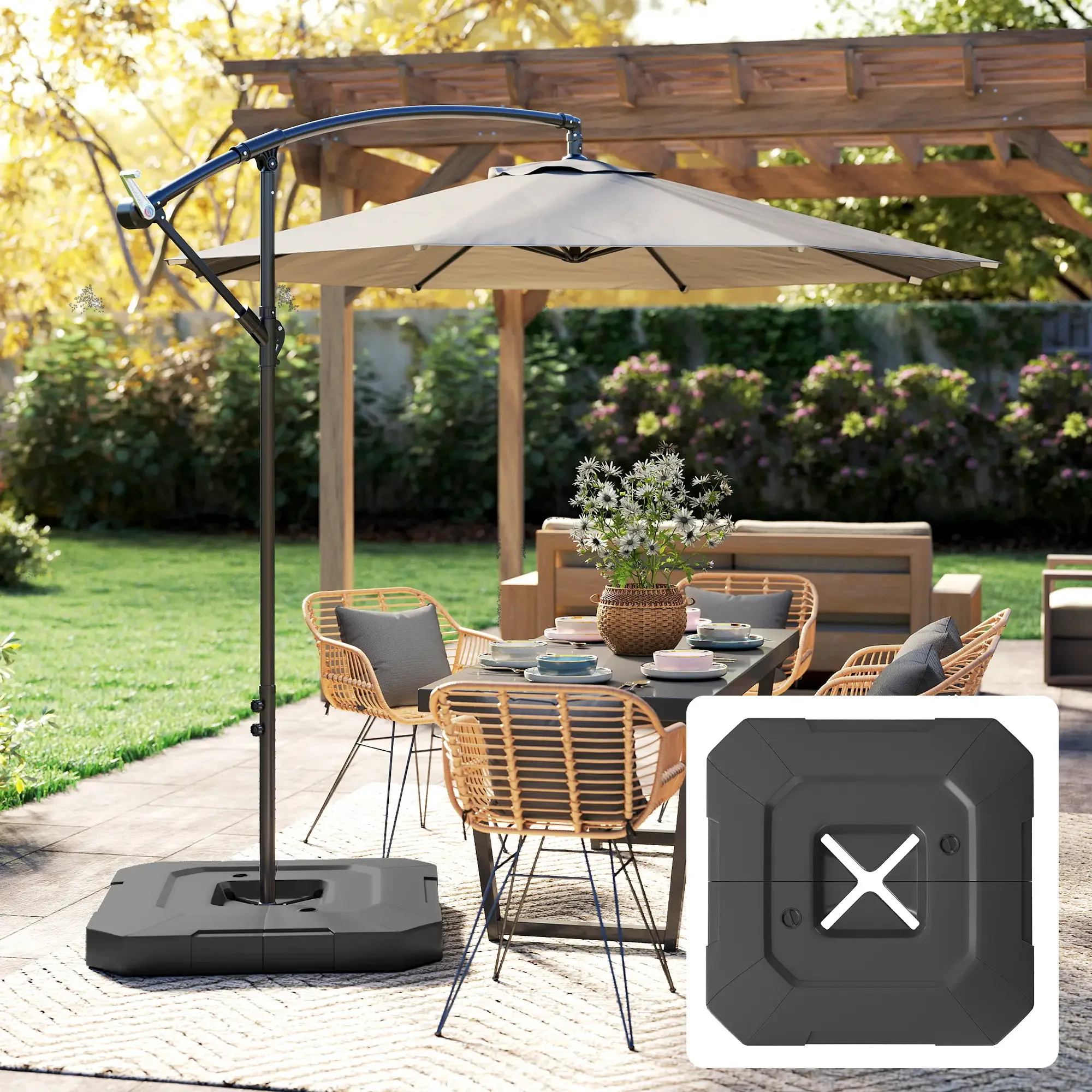 

2 pcs Outdoor Umbrella Base（Only the base）