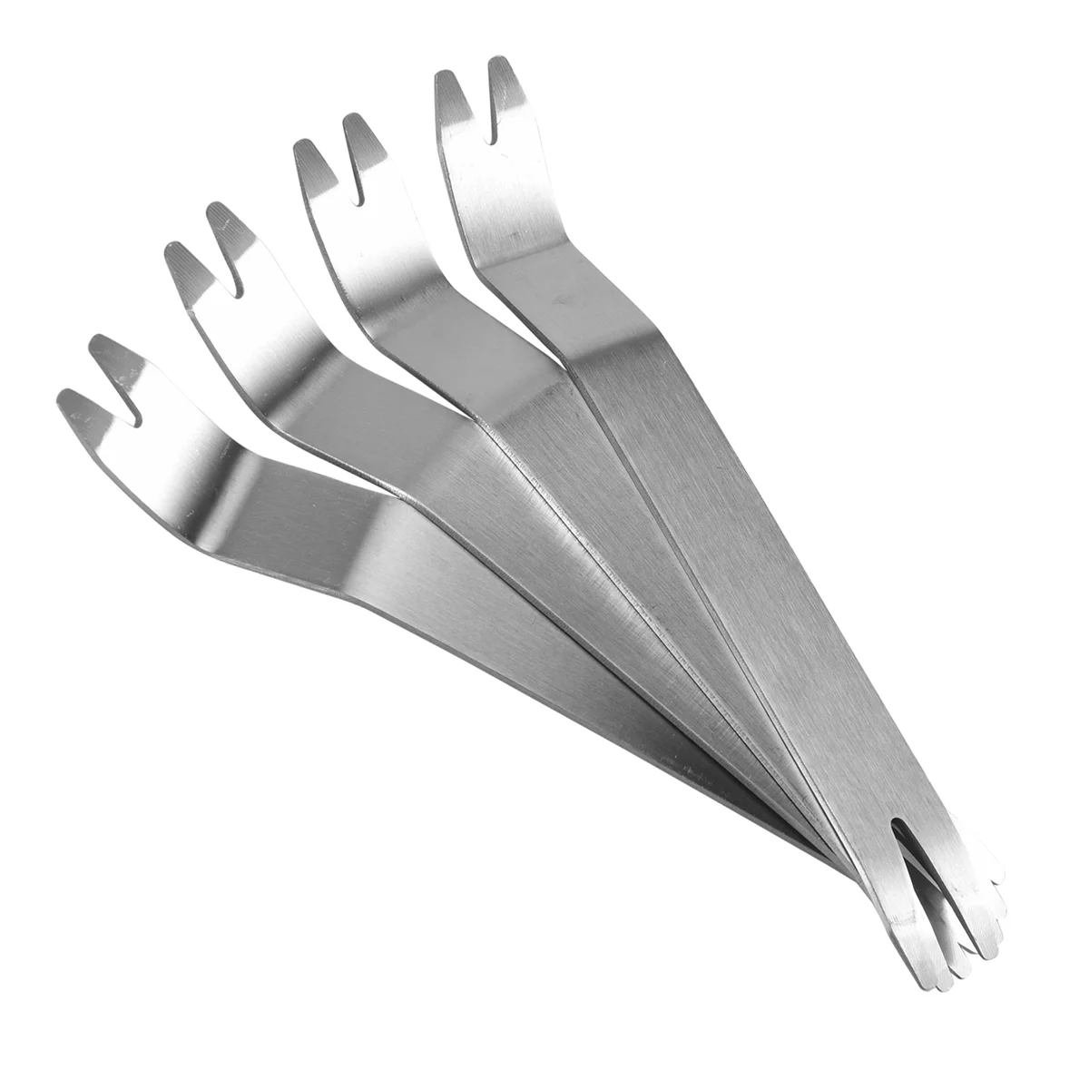 A06K 4Pcs Stainless Steel Skid Plate Snap Nail Lifter, Paver Extractor Tool Removal Raised Brick Settling Tool (185X22mm) view 2