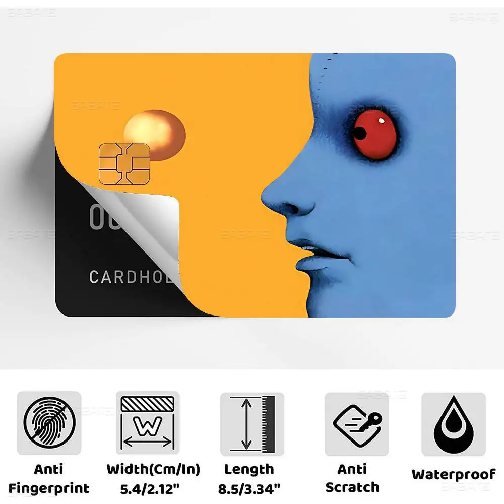 Fantastic Planet Credit Card Skin Stickers for VISA Bank Card Transportation Card Waterproof Sticker Anti-scratch Women Gift