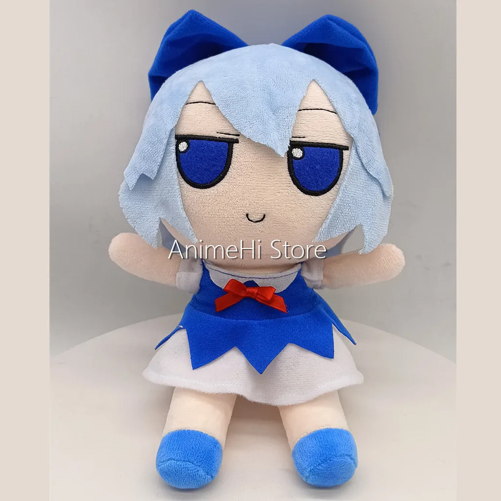 Touhou Project Cirno Plush Doll Anime Figure Chiruno Plushie Stuffed Pillow 28CM Cosplay Peluche for Gift