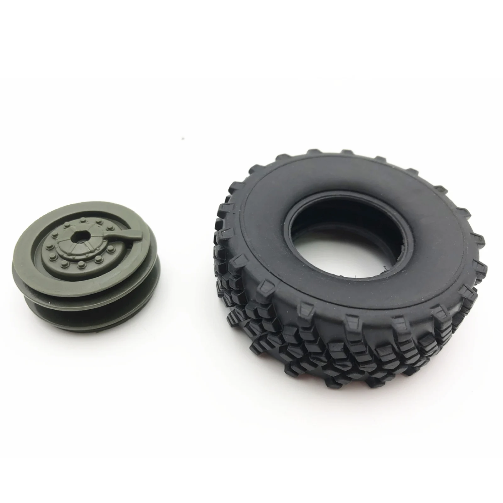 2 زوج 1/16 RC سيارة شاحنة المطاط عجلة الإطارات الإطارات استبدال ل WPL B-36 B36 B36K RC سيارة المسار عجلات الإطارات RC سيارة تعديل أجزاء #6