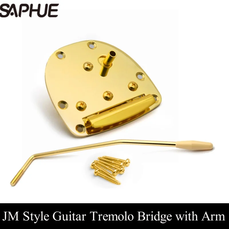 

Мост тремоло для электрогитары с рычагом для деталей гитары в стиле JM, хром/золото