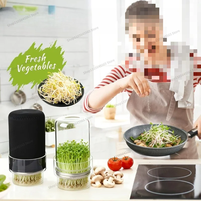 For Plant Sprout Cultivation Kit Wide Body Sprout Jar Set