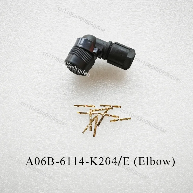 A06B‑6114‑K204/S Straight /E Elbow A63L‑0001‑0923 Encoder Connector, Servo Motor Replacement Connecting Component