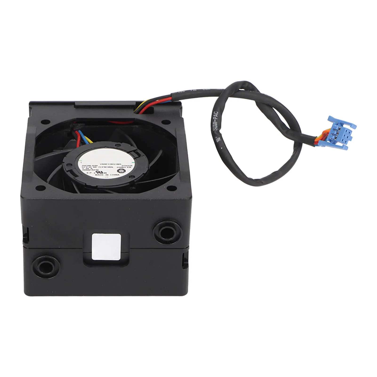CPU Cooling Fan DC 12V 2.39A 20500RPM ABS Laptop CPU Cooler for Dell PowrEdge R540 R540XD R7415 Servers