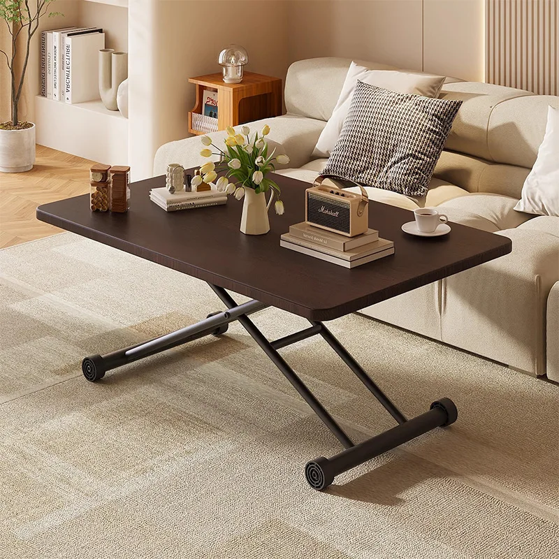 Household folding lift coffee table dining table portable outdoor stall long table bedside desk wholesale