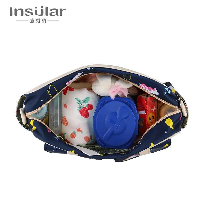 Large Capacity Waterproof Nylon Shoulder Bag for Mothers Crossbody Carrying Bag for Mothers Babies Maternity Baby Supplies