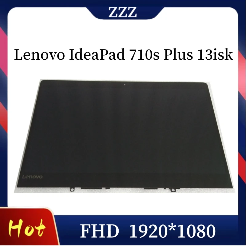 

For Lenovo IdeaPad 710S PLUS-13IKB 80VU 710S Plus-13ISK 80W3 13.3" FHD LCD Screen LED Display Panel Assembly Replacement