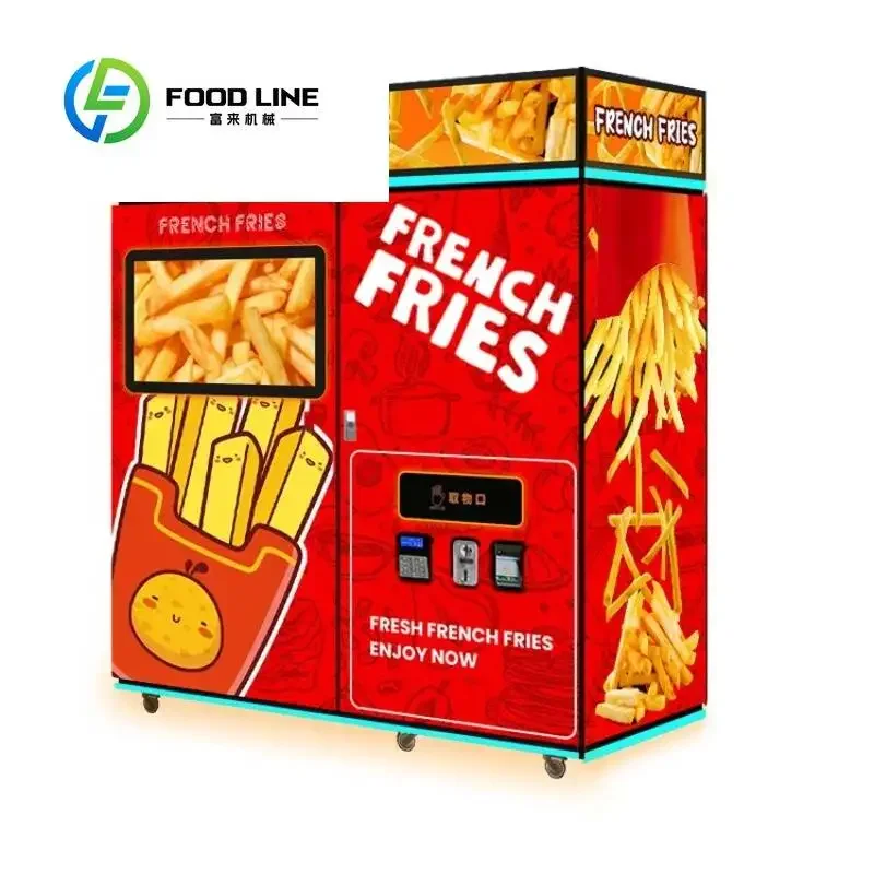 2026 New FL Customized French Fairries Vending Machine Automatic French Fryer Vending Machine French Fries Dispensing Machine
