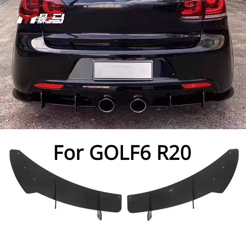 FOR Volkswagen Golf 6 mk6 R20 2008-2012 Car modified rear bumper dedicated rear lip spoiler integral appearance kit