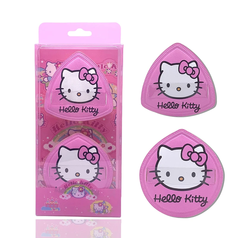 2pcs Sanrio Hello Kitty Kuromi Thumb Cushion Puff Finger Puff Fingertip Beauty Makeup Sponge Cosmetic Puff Beauty Tools