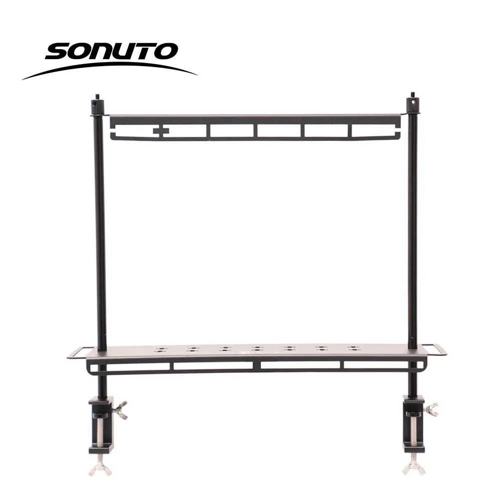 Outdoor Desktop Shelf Multi-layer Multifunctional All Aluminum Alloy Folding Portable