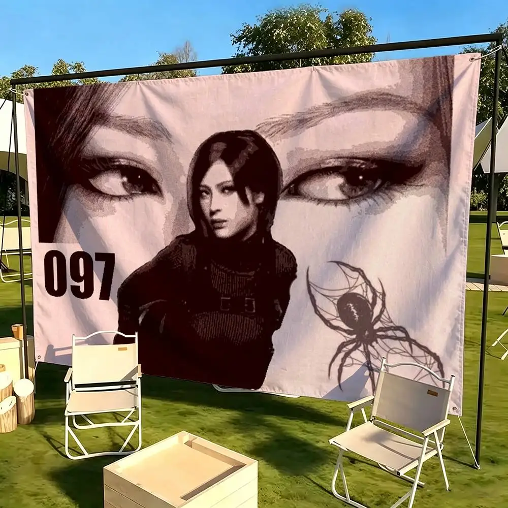 Resident Evil Game ada wong Flag Suitable For Party Club Outdoor Interior Wall Decoration Banner Fans Gift 2