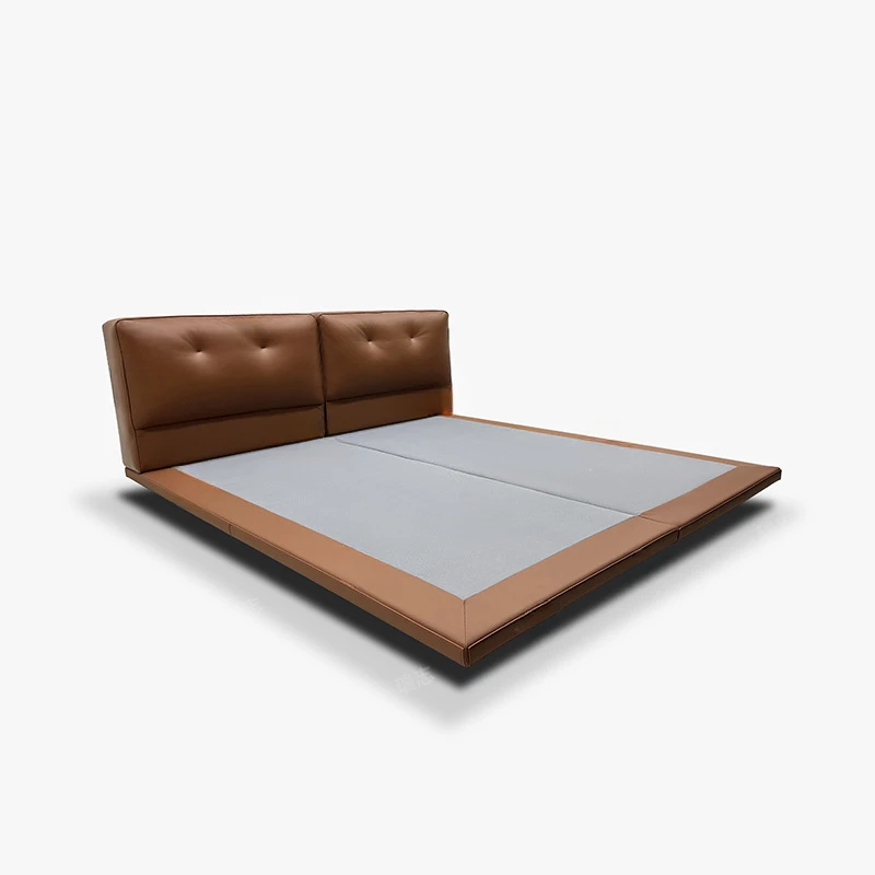

Italian leather double bed master bedroom