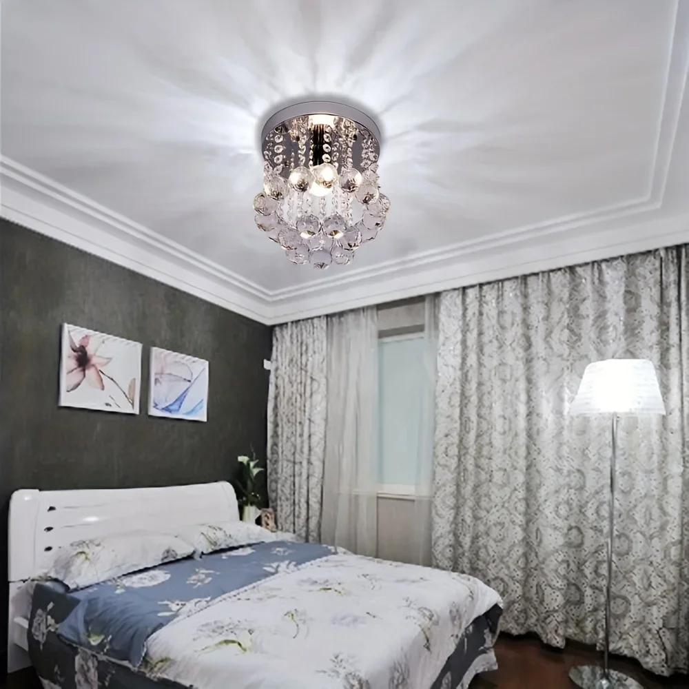 crystal ceiling light E27 bulb 80V-265V living room, dining  hallway , room  luxury  chandelier