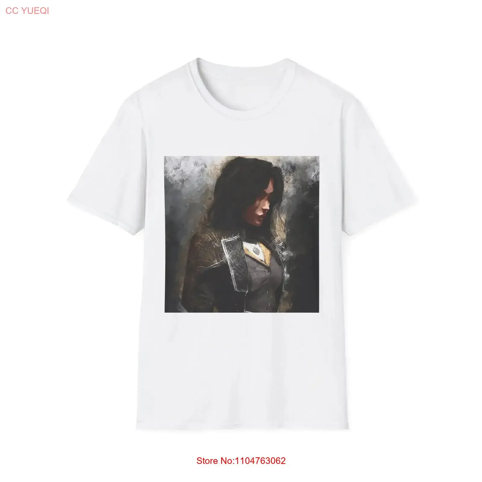 Clair Obscur Expedition 33 Lune Portrait T Shirt vintage Washed Breathable Versatile Top For Everyday Wear Stretched