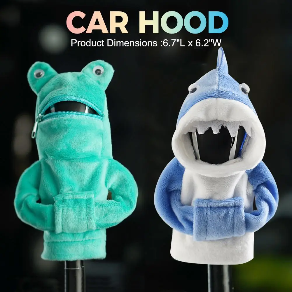 

Mini Shark/frog Car Gear Shift Cover Car Shifter Hoodie,Car Gear Shift Knob Cover, Funny Gearshift Sweater Car Accessories