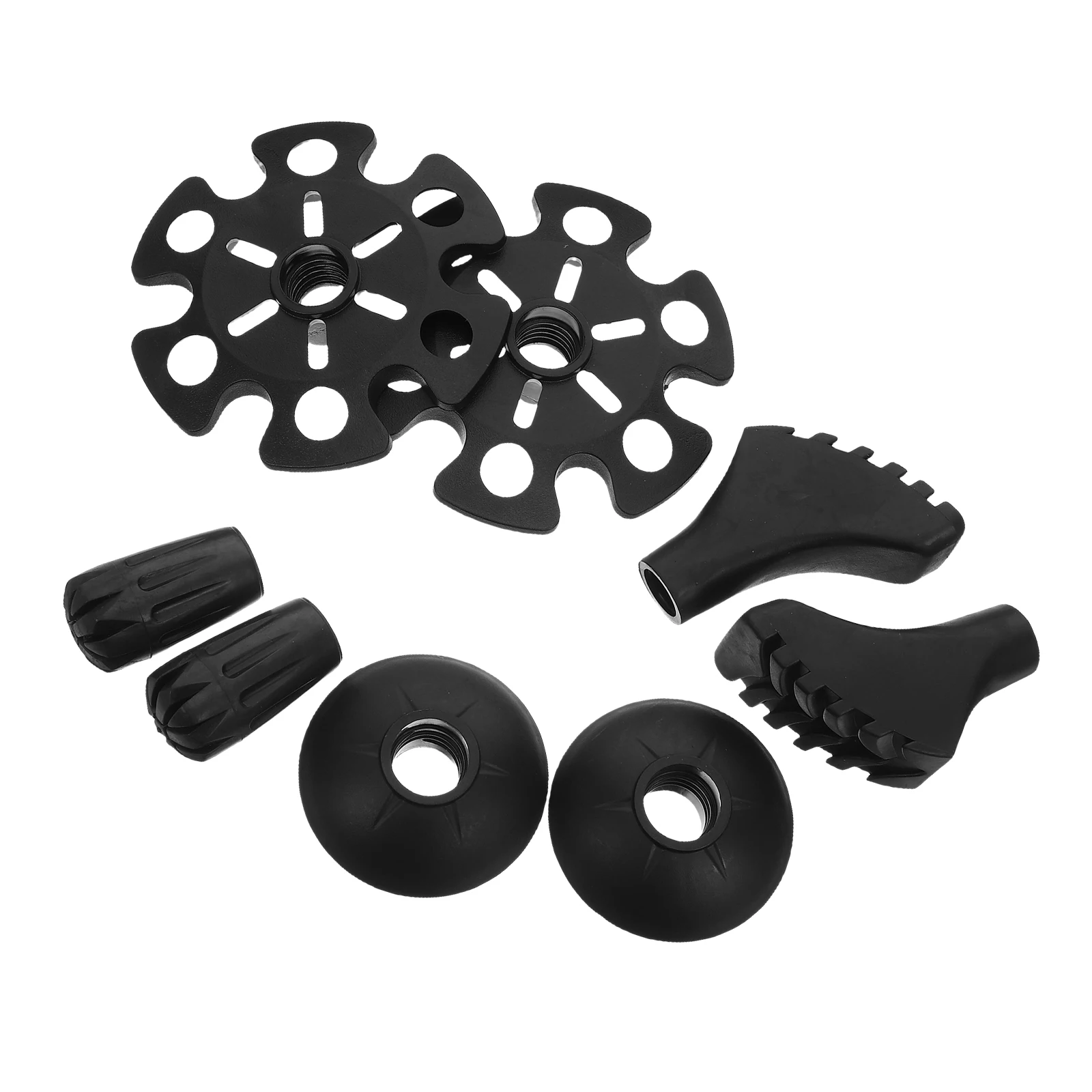 

8 Sets Alpenstock Accessories Climbing Cane Foot Cover Non Slip Tips for Walking Sticks Hiking Pole Rubber Heavy Duty