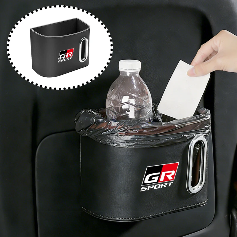 Car Seatback Tissue Box Paper Towel Holder Napkin Case Accessories For Toyota GR GAZOO RACING Prado Yaris Hilux Corolla Prius Av